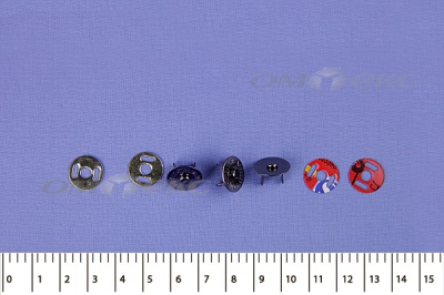 Кнопки магнитные МКМ-02, диам. 18 мм, чёрный никель - купить в Чебоксарах. Цена: 14.49 руб.