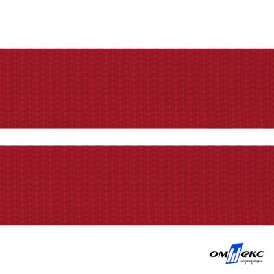 Красный - цв.171- Текстильная лента-стропа 550 гр/м2 ,100% пэ шир.50 мм (боб.50+/-1 м) - купить в Чебоксарах. Цена: 797.67 руб.