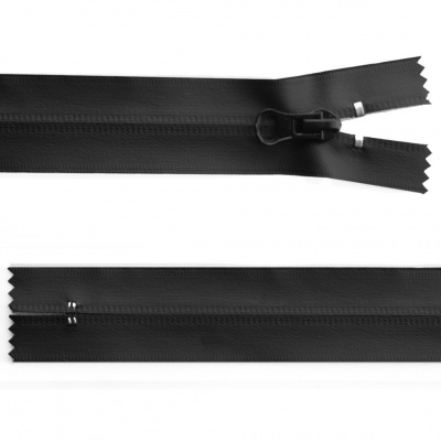 Молния водонепроницаемая PVC Т-7, 18 см, неразъемная, цвет чёрный - купить в Чебоксарах. Цена: 21.20 руб.