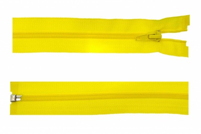 Спиральная молния Т5 131, 90 см, автомат, цвет жёлтый - купить в Чебоксарах. Цена: 14.20 руб.