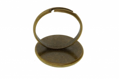 Заготовка для рукоделия металлическая фигурная для кольца 15мм - купить в Чебоксарах. Цена: 7.44 руб.