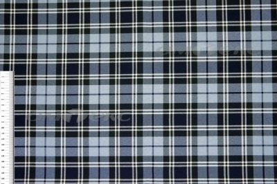Ткань костюмная клетка Т7274 2004, 220 гр/м2, шир.150см, цвет т.синий/гол/бел - купить в Чебоксарах. Цена 