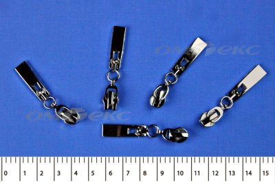 Слайдер декоративный, металлический №1/спираль Т7/никель - купить в Чебоксарах. Цена: 6.29 руб.