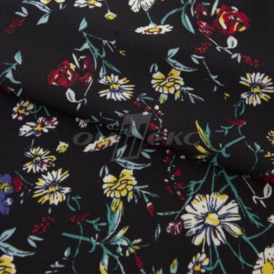 Плательная ткань "Фламенко" 6.2, 80 гр/м2, шир.150 см, принт растительный - купить в Чебоксарах. Цена 239.03 руб.