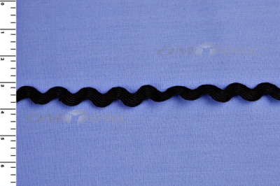 Тесьма плетеная "Вьюнчик"/черный - купить в Чебоксарах. Цена: 48.60 руб.
