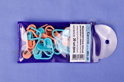 Кольцо маркировочное пластик МКL-12, 30 мм для вязания (12 шт) - купить в Чебоксарах. Цена: 119.89 руб.