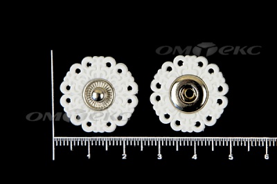 Кнопки пришивные №6 S20мм пластиковые белые - купить в Чебоксарах. Цена: 9.88 руб.