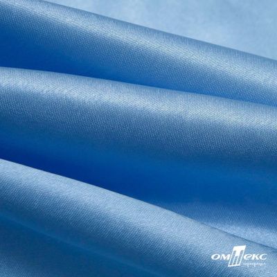 Поли креп-сатин 14-4121, 125 (+/-5) гр/м2, шир.150см, цвет голубой - купить в Чебоксарах. Цена 155.57 руб.