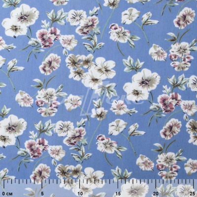 Плательная ткань "Фламенко" 12.1, 80 гр/м2, шир.150 см, принт растительный - купить в Чебоксарах. Цена 241.49 руб.