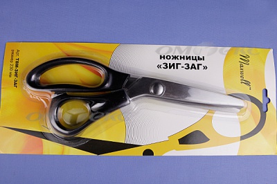 Ножницы ЗИГ-ЗАГ "MAXWELL" 230 мм - купить в Чебоксарах. Цена: 1 041.25 руб.
