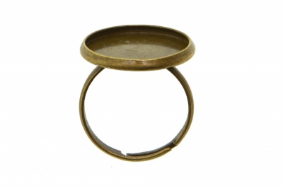 Заготовка для рукоделия металлическая фигурная для кольца 15мм - купить в Чебоксарах. Цена: 7.44 руб.