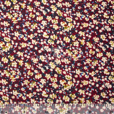 Плательная ткань "Софи" 5.1, 75 гр/м2, шир.150 см, принт растительный - купить в Чебоксарах. Цена 243.96 руб.