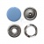 Кнопка рубашечная (закрытая) 9,5мм - эмаль, цв.182 - св.голубой - купить в Чебоксарах. Цена: 5.74 руб.