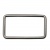 Рамка металлическая прямоугольная, 40 х 15 мм- тём.никель - купить в Чебоксарах. Цена: 4.60 руб.