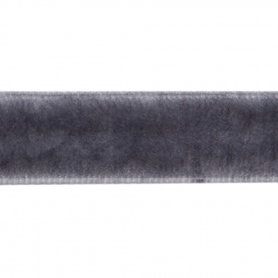 Лента бархатная нейлон, шир.12 мм, (упак. 45,7м), цв.189-т.серый - купить в Чебоксарах. Цена: 457.61 руб.