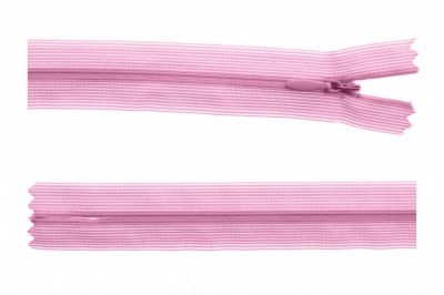Молния потайная Т3 513, 60 см, капрон, цвет св.розовый - купить в Чебоксарах. Цена: 10.24 руб.