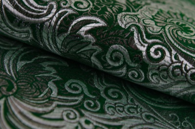 Ткань костюмная жаккард, 135 гр/м2, шир.150см, цвет зелёный№4 - купить в Чебоксарах. Цена 441.94 руб.
