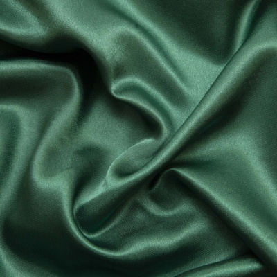 Поли креп-сатин 19-5420, 125 (+/-5) гр/м2, шир.150см, цвет зелёный - купить в Чебоксарах. Цена 157.15 руб.