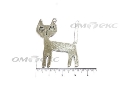 Декоративный элемент для творчества из металла "Кот" - купить в Чебоксарах. Цена: 13.33 руб.
