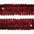 Тесьма с пайетками 3, шир. 30 мм/уп. 25+/-1 м, цвет красный - купить в Чебоксарах. Цена: 1 087.39 руб.