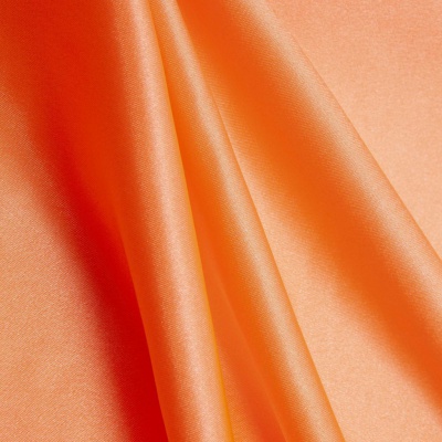 Поли креп-сатин 16-1543, 120 гр/м2, шир.150см, цвет персик - купить в Чебоксарах. Цена 157.15 руб.