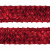 Тесьма с пайетками 3, шир. 35 мм/уп. 25+/-1 м, цвет красный - купить в Чебоксарах. Цена: 1 308.30 руб.